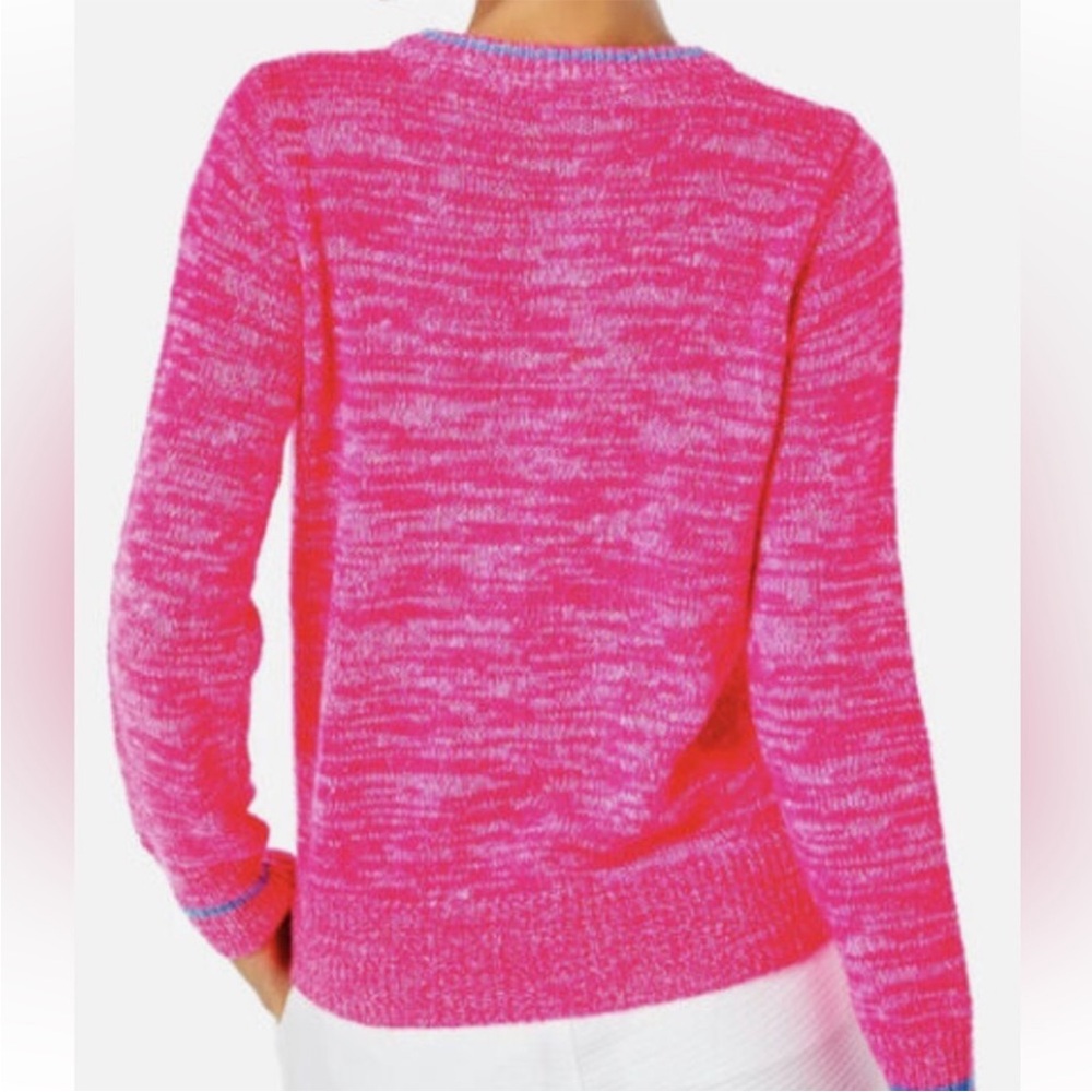 Lilly Pulitzer J'adore Pink Sweater - Picture 3 of 4